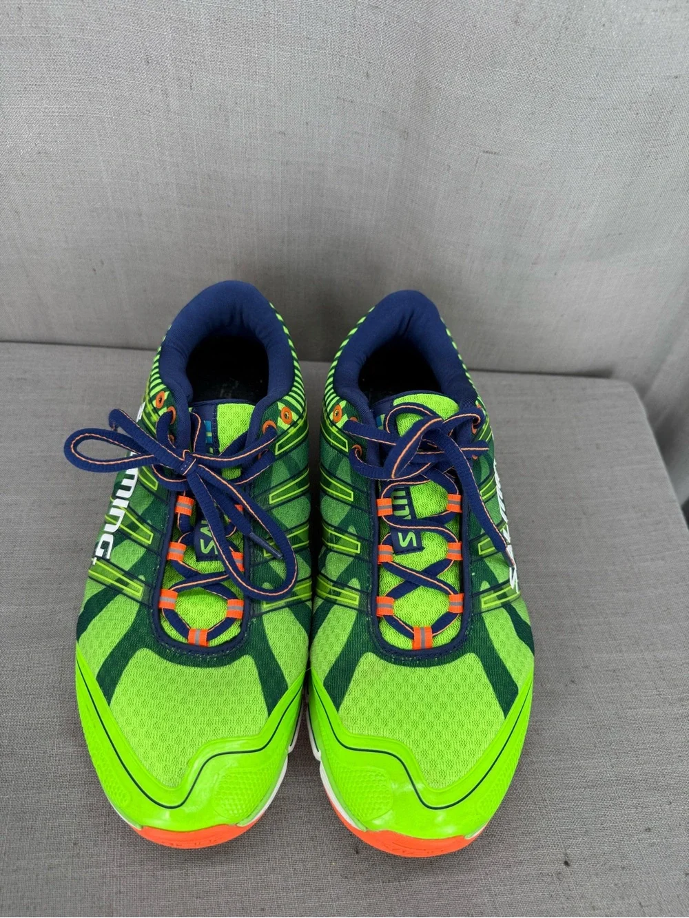 SALMING Running Shoes Miles for Men (Gecko Green) sz 9.5. Wrong insoles